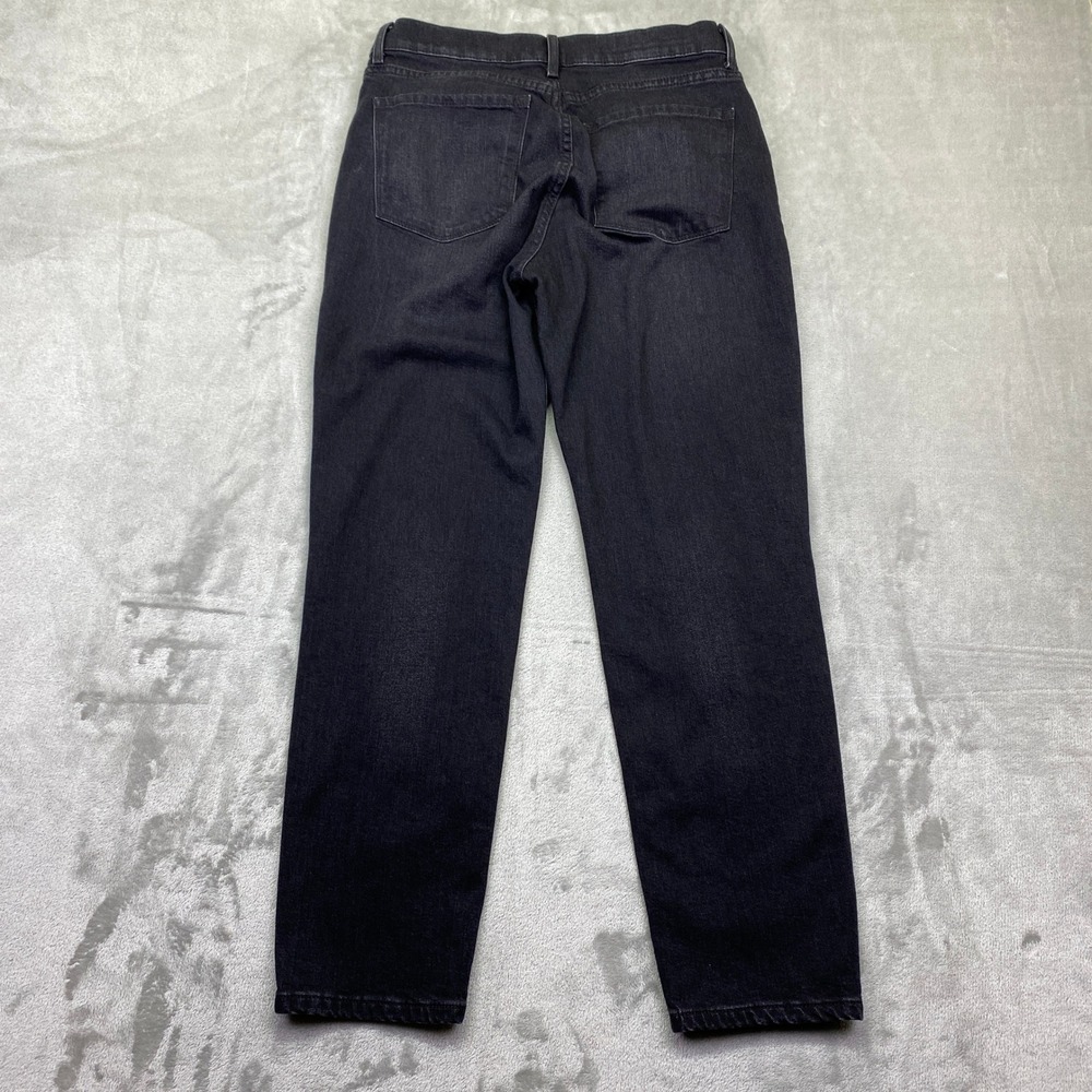Mott & Bow‎ Mom Jeans Black Wash High Rise Straight Leg Denim Sz 30 Grunge Retro - Picture 8 of 9